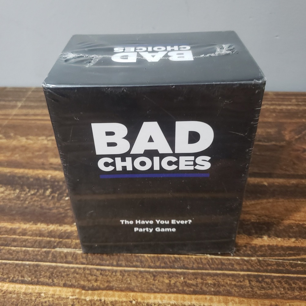 Dyce Bad Choices Party Game Adult Ages 17+ Black New Sealed Box Tear
